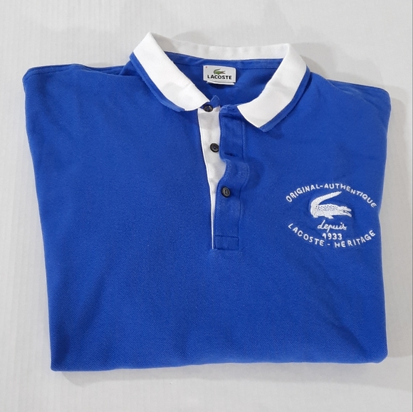 Lacoste Other - Lacoste Big Croc Heritage 1933 Pique Polo Shirt